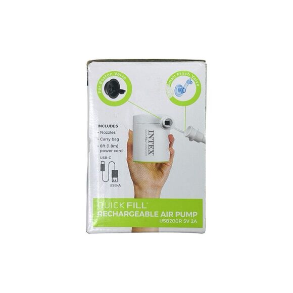 Intex Quick Fill Cylinder Mini Rechargeable Air Pump USB200R - Picture 2 of 3